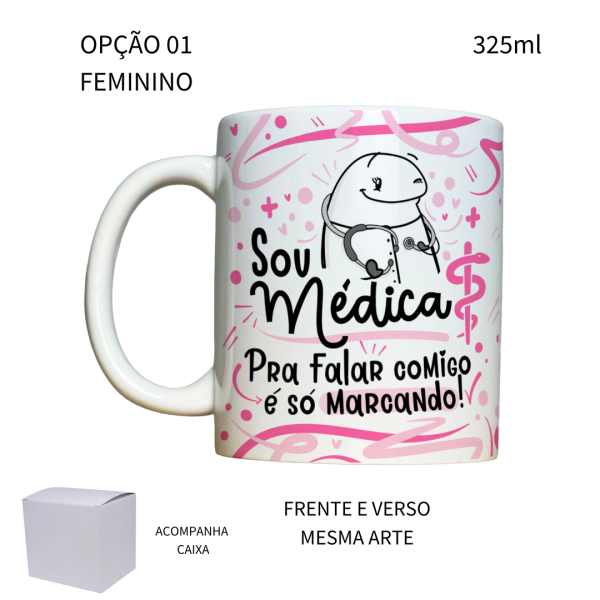 Caneca 325ml Flork Medicina Médica Médico
