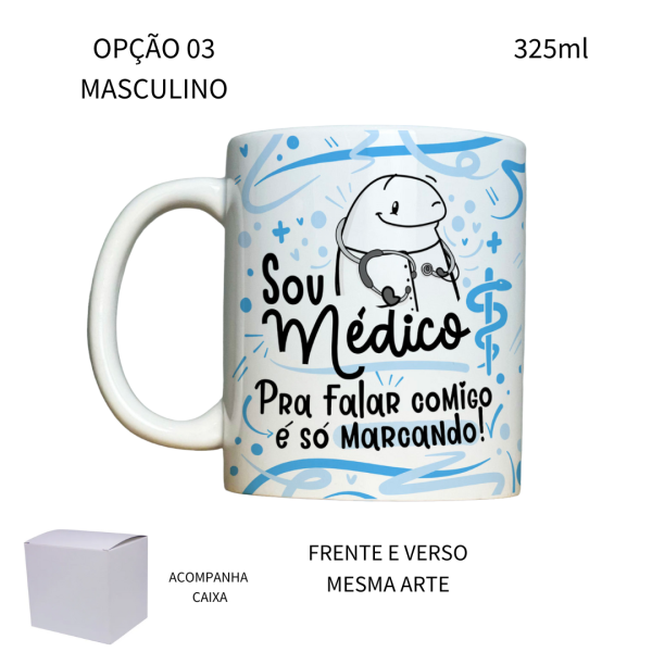 Caneca 325ml Flork Medicina Médica Médico - Image 3