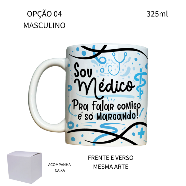 Caneca 325ml Flork Medicina Médica Médico - Image 4