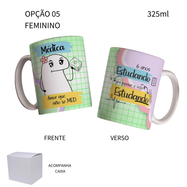 Caneca 325ml Flork Medicina Médica Médico - Image 5