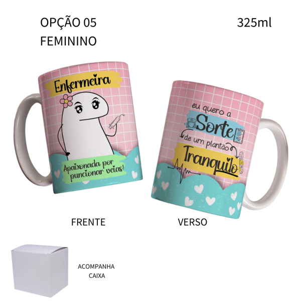 Caneca 325ml Flork Enfermeira Enfermeiro - Image 5