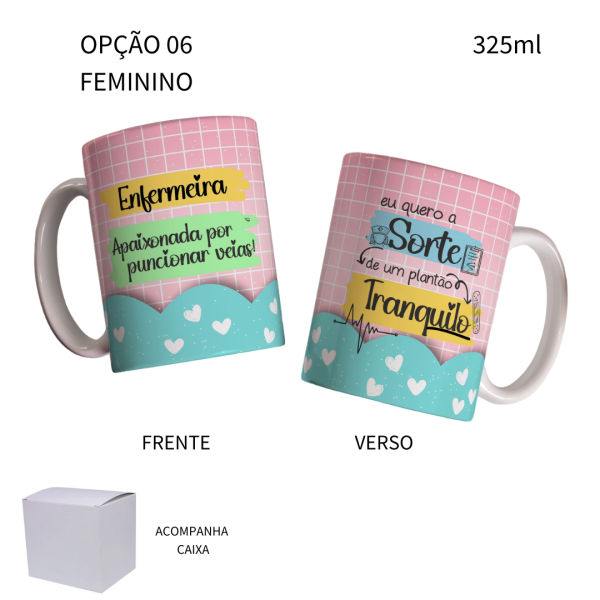 Caneca 325ml Flork Enfermeira Enfermeiro - Image 6