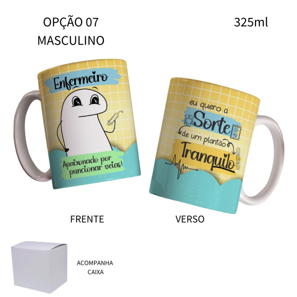 Caneca 325ml Flork Enfermeira Enfermeiro - Image 7