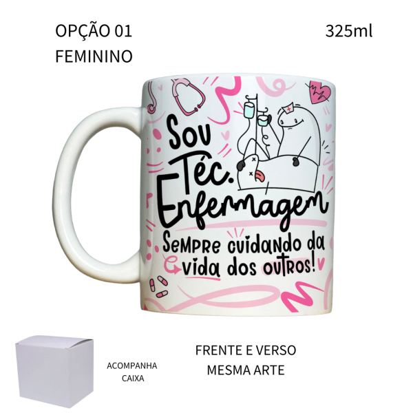 Caneca 325ml Técnico Técnica de Enfermagem