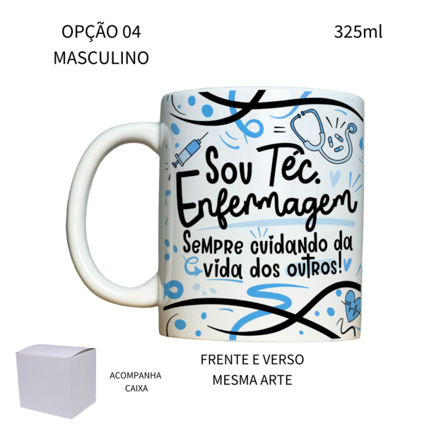 Caneca 325ml Técnico Técnica de Enfermagem - Image 4