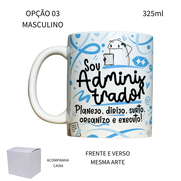 Caneca 325ml Flork Adm Administrador Administradora - Image 3
