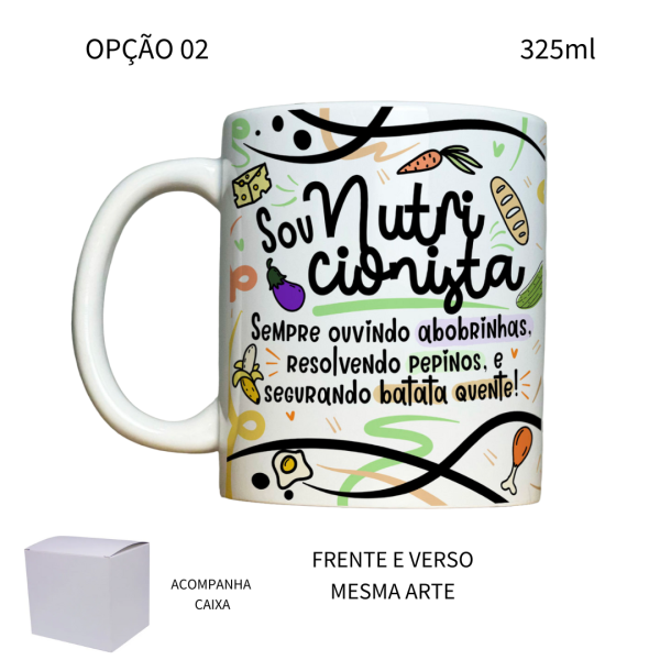 Caneca 325ml Flork Profissões Nutricionista - Image 2