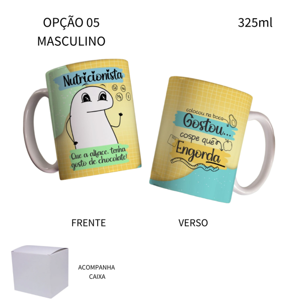 Caneca 325ml Flork Profissões Nutricionista - Image 5