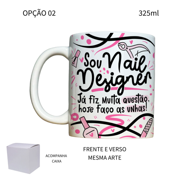 Caneca 325ml Profissões Nail Designer - Image 2