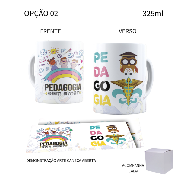 Caneca 325ml Profissões Pedagogia Pedagoga - Image 2