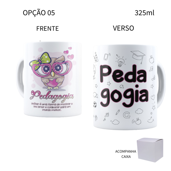 Caneca 325ml Profissões Pedagogia Pedagoga - Image 5