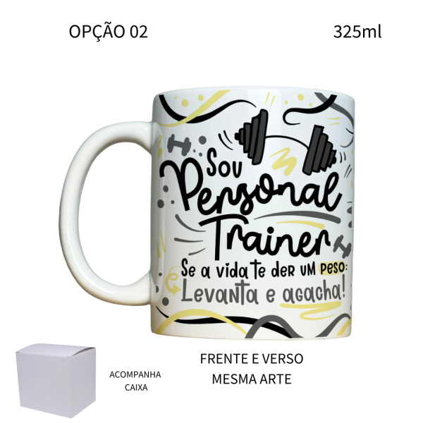 Caneca 325ml Flork Profissões Personal Trainer - Image 2