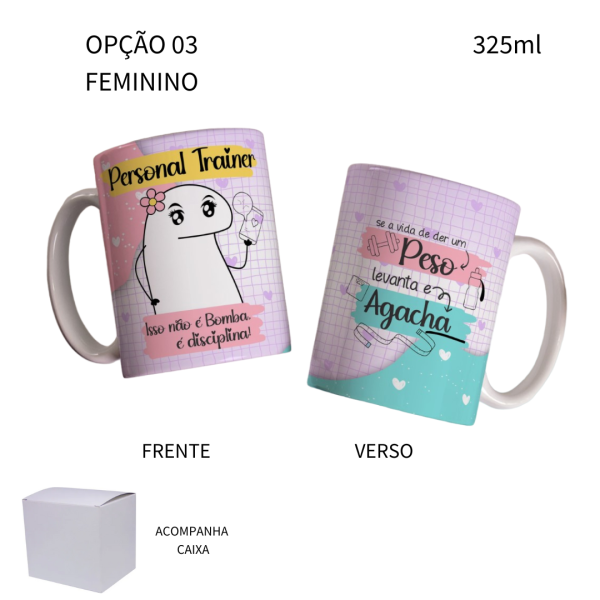 Caneca 325ml Flork Profissões Personal Trainer - Image 3