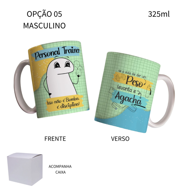 Caneca 325ml Flork Profissões Personal Trainer - Image 5
