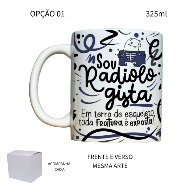 Caneca 325ml Flork Profissões Radiologista