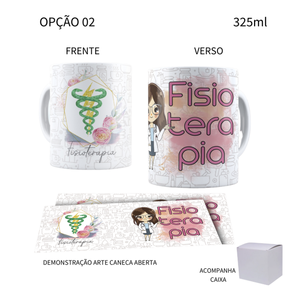 Caneca 325ml Profissões Fisioterapeuta - Image 2