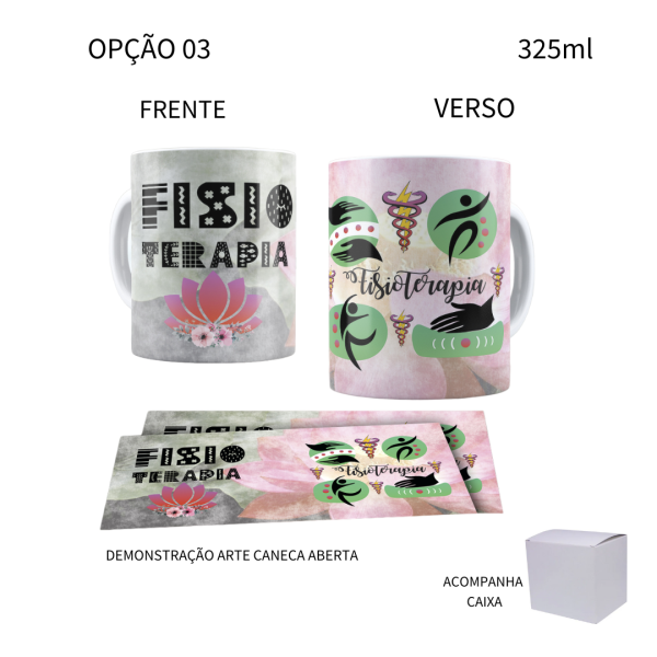 Caneca 325ml Profissões Fisioterapeuta - Image 3