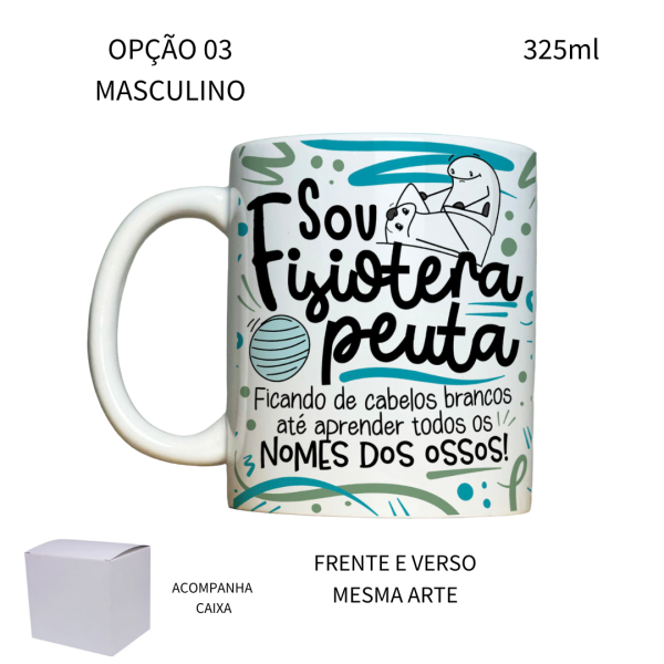 Caneca 325ml Flork Profissões Fisioterapeuta - Image 3
