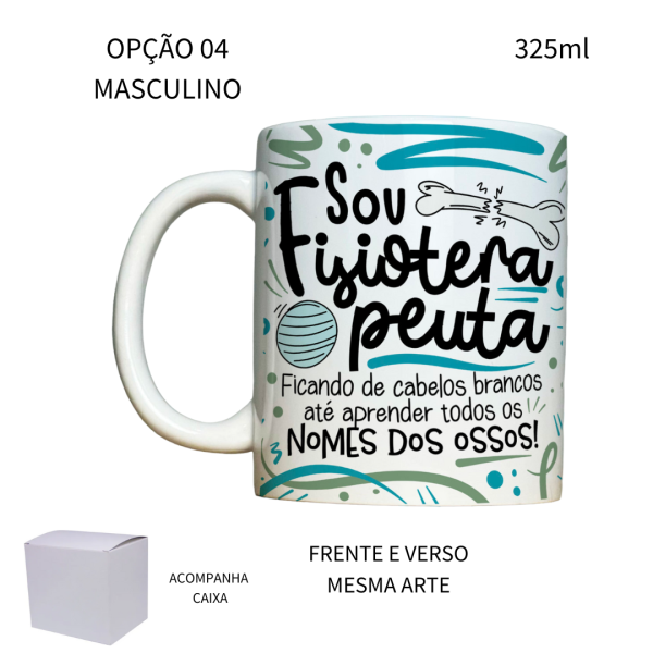 Caneca 325ml Flork Profissões Fisioterapeuta - Image 4
