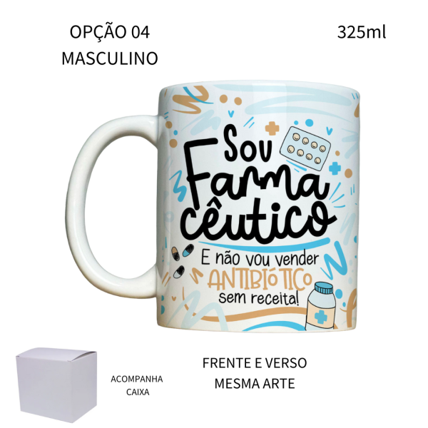 Caneca 325ml Flork Farmácia Farmacêutico Farmacêutica - Image 4
