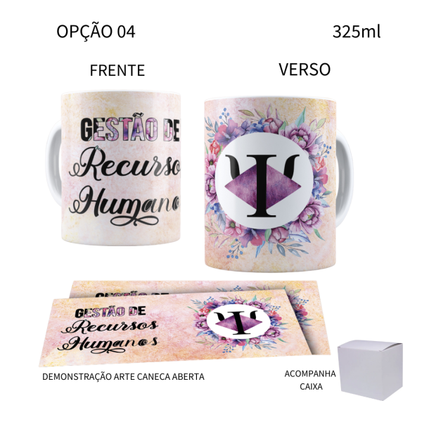 Caneca 325ml Profissões RH Recursos Humanos - Image 4