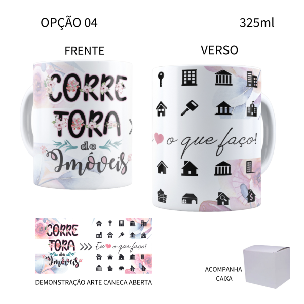 Caneca 325ml Profissões Corretor Corretora de Imóveis - Image 4