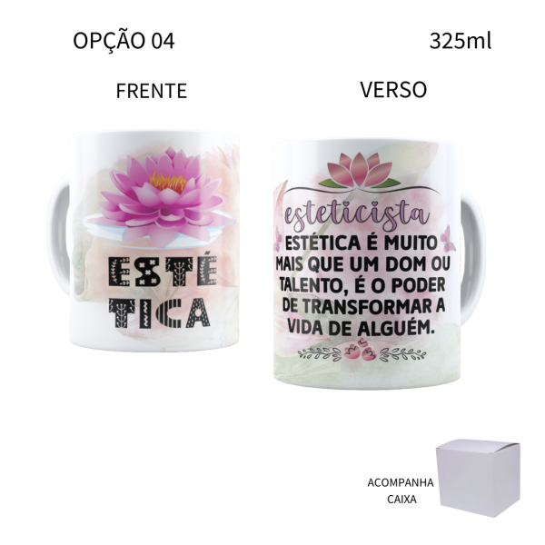 Caneca 325ml Profissões Estética Esteticista - Image 4