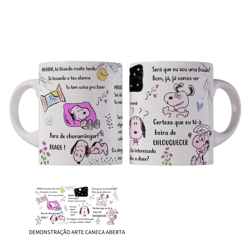 Caneca 325ml Luísa Sonza Principalmente Me Sinto Arrasada