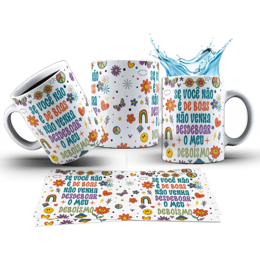 Caneca 325ml Vibes Se você não é de boas, não venha desdeboa