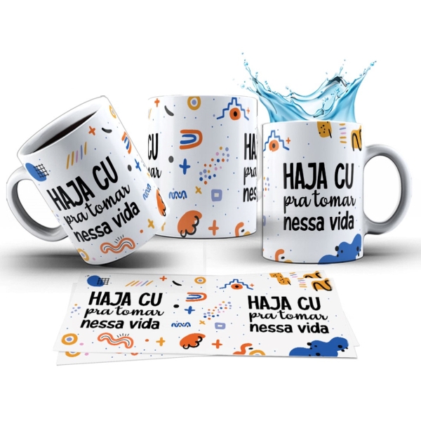 Caneca 325ml Stress Haja cu pra tomar nessa vida