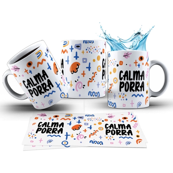 Caneca 325ml Stress Calma Porra