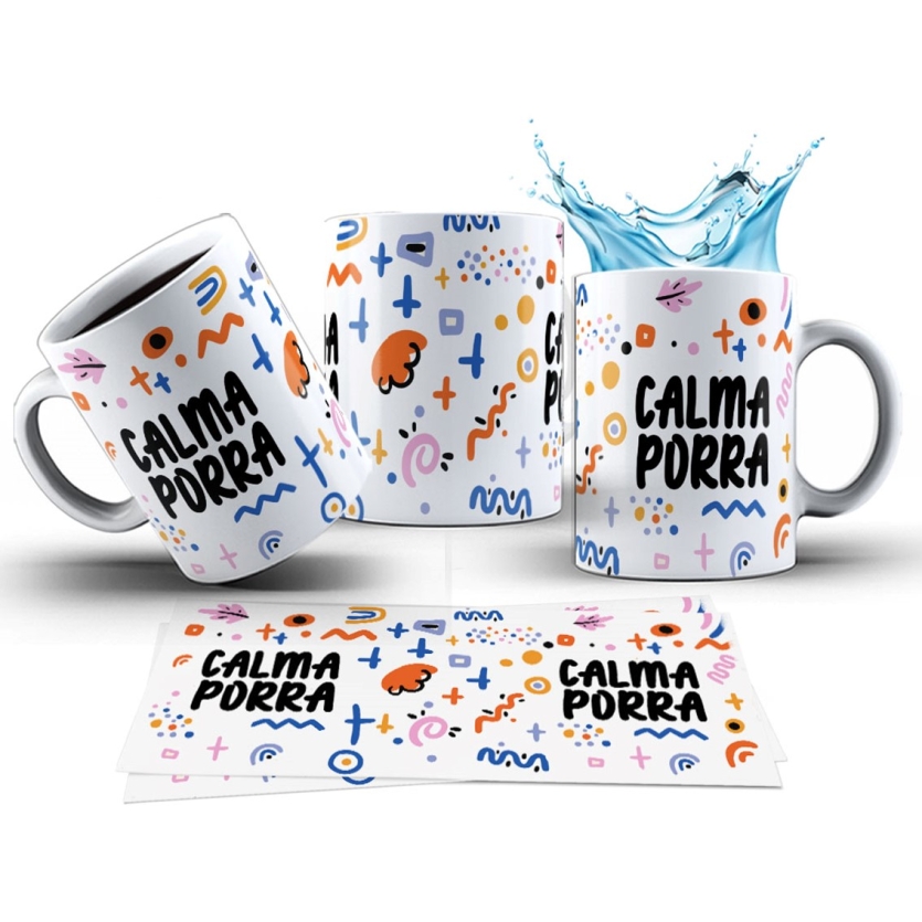 Caneca 325ml Stress Calma Porra