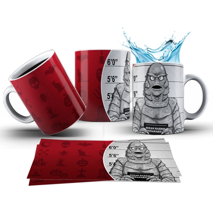 Caneca 325ml Creature From The Black Lagoon Clássico Terror