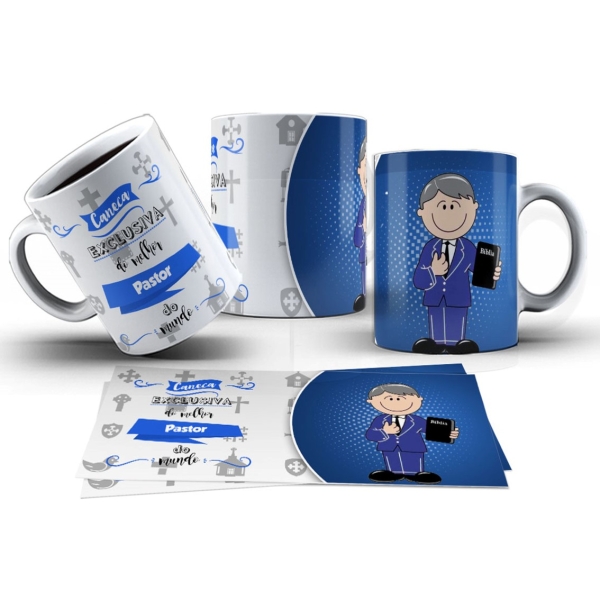 Caneca 325ml Pastor Pastora Caneca Exclusiva do melhor mundo - Image 2