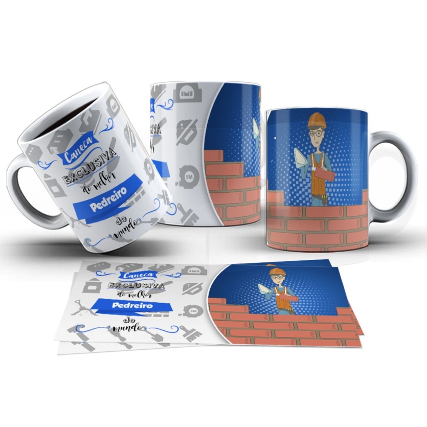 Caneca 325ml Pedreiro Caneca Exclusiva do melhor do mundo