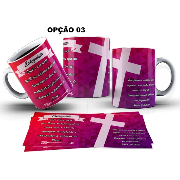 Caneca 325ml Catequista Catecismo Igreja Católica Evangélica - Image 3