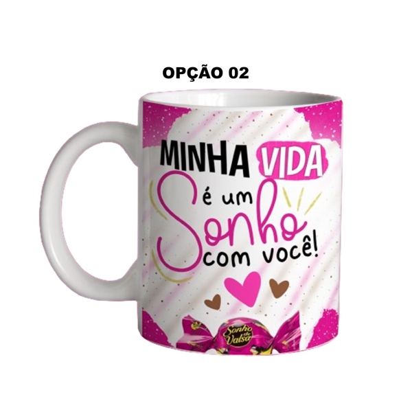 Caneca 325ml Flork Páscoa Minha vida é um sonho com você! - Image 2