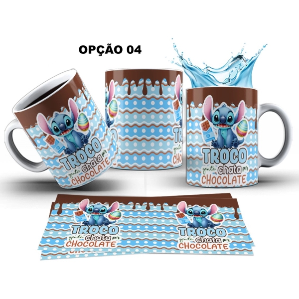 Caneca 325ml Lilo E Stitch Feliz Páscoa - Image 4