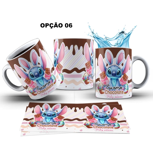 Caneca 325ml Lilo E Stitch Feliz Páscoa - Image 6