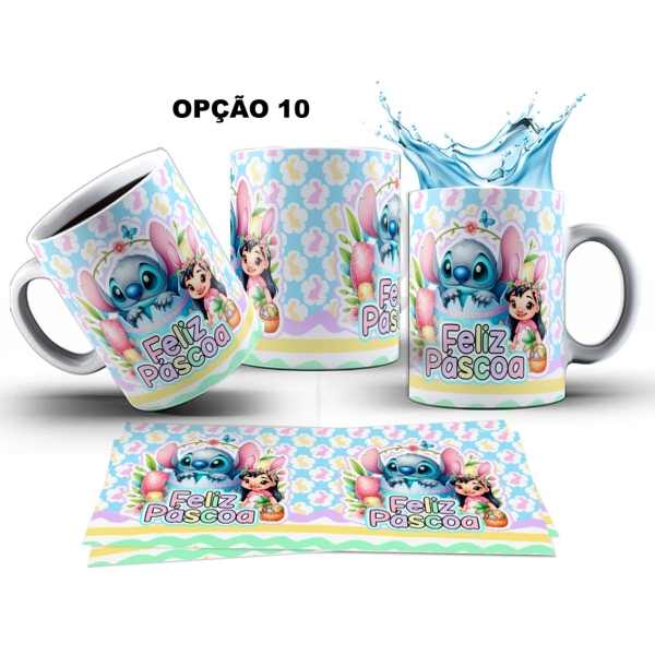 Caneca 325ml Lilo E Stitch Feliz Páscoa - Image 10