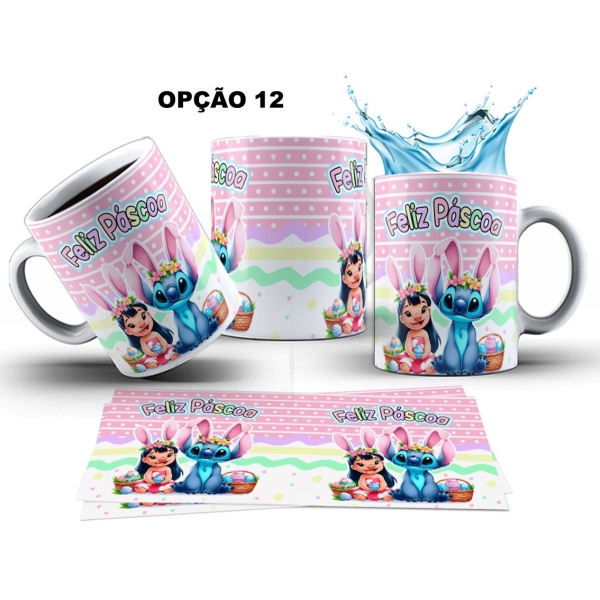 Caneca 325ml Lilo E Stitch Feliz Páscoa - Image 12