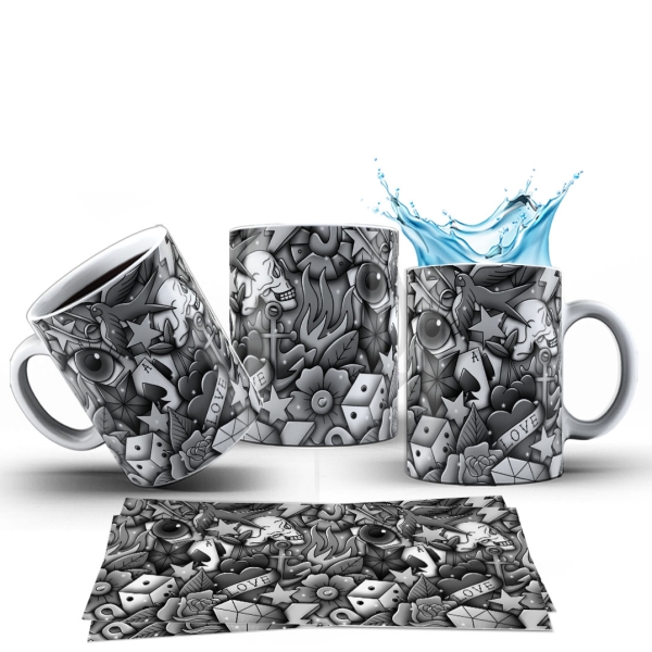Caneca 325ml Tattoo Tatuagem Old School - Image 2