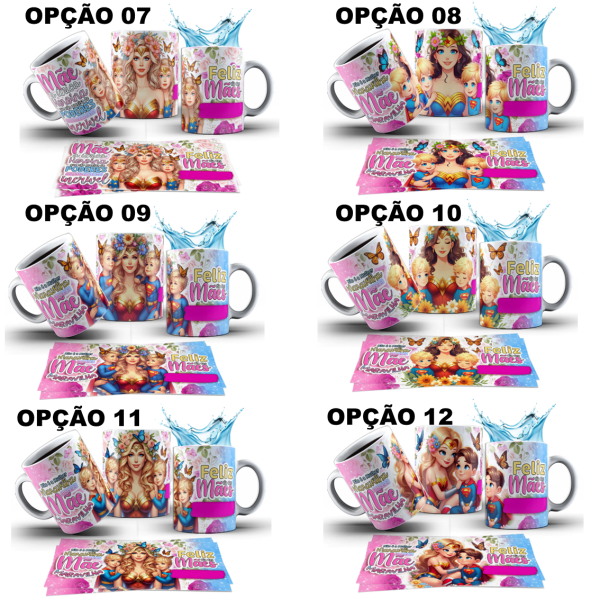 Caneca Dia Das Mães Mulher Maravilha Nome Personalizada - Image 3