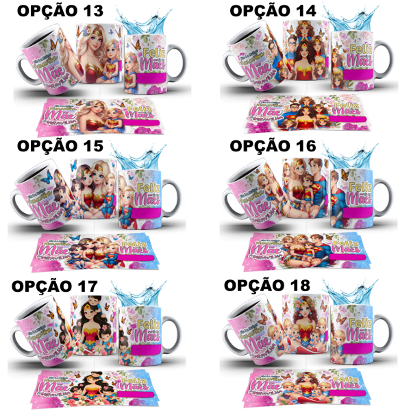 Caneca Dia Das Mães Mulher Maravilha Nome Personalizada - Image 4