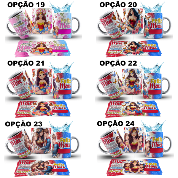 Caneca Dia Das Mães Mulher Maravilha Nome Personalizada - Image 5