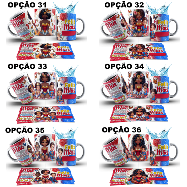 Caneca Dia Das Mães Mulher Maravilha Nome Personalizada - Image 6