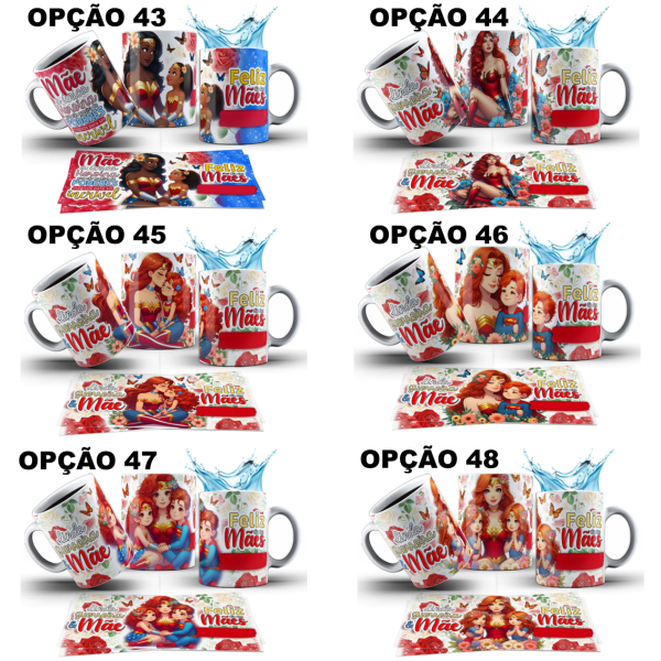 Caneca Dia Das Mães Mulher Maravilha Nome Personalizada - Image 7