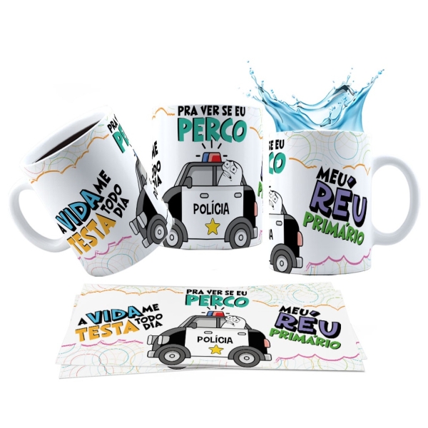 Caneca 325ml Meme A vida me testa todo dia pra ver se eu