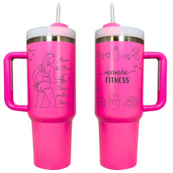 Kit presente dia das mães fitness Amor de mãe nunca perde a força - Image 3
