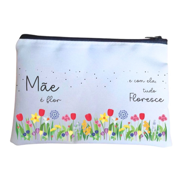 Kit Dia das mães caneca nécessaire Mãe é flor e com ela tudo floresce - Image 3